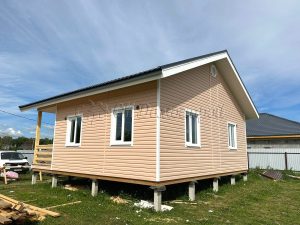Каркасный дом 8х8 деревня Александровка
