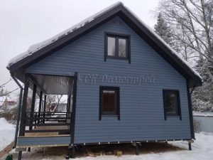 Каркасный дом 8х8 деревня Петелино