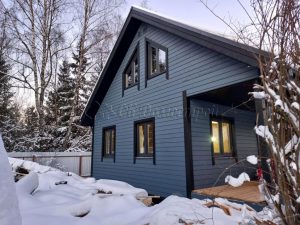 Каркасный дом 8х8 деревня Петелино