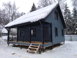 Каркасный дом 8х8 деревня Петелино