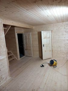 Каркасный дом 8х8 деревня Петелино