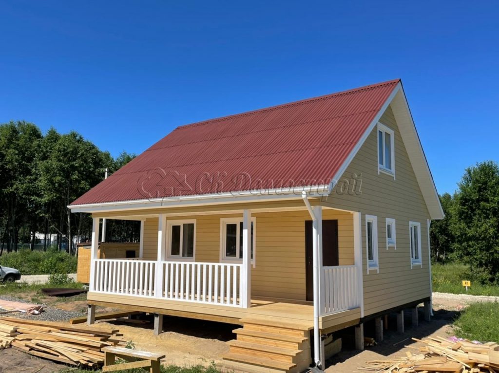 Каркасный дом 8х8 поселок Северная Миля