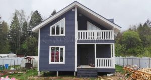 Каркасный дом 8х8 поселок Святые Ключи