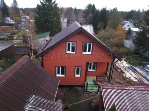 Каркасный дом 8х8,5 СНТ Русские Самоцветы