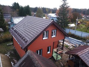 Каркасный дом 8х8,5 СНТ Русские Самоцветы