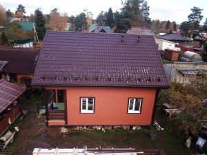 Каркасный дом 8х8,5 СНТ Русские Самоцветы