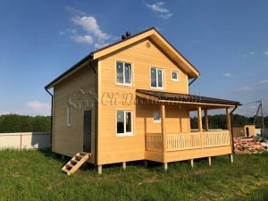 Каркасный дом 8х9,5 поселок Новое Карпово