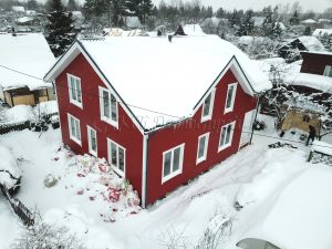 Каркасный дом 9х10,5 СНТ Выборжец