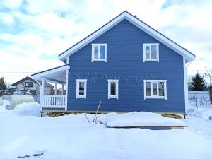 Каркасный дом 9х11 деревня Страдань