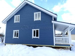 Каркасный дом 9х11 деревня Страдань