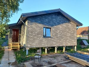 Каркасный дом 9х12,5 деревня Дуплево