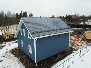 Каркасный дом 9х9,5 деревня Лемболово