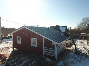 Каркасный дом 9х9,5 деревня Маттия