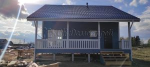 Каркасный дом 9х9,5 деревня Мелечкино