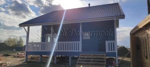 Каркасный дом 9х9,5 деревня Мелечкино