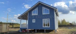 Каркасный дом 9х9,5 деревня Мелечкино