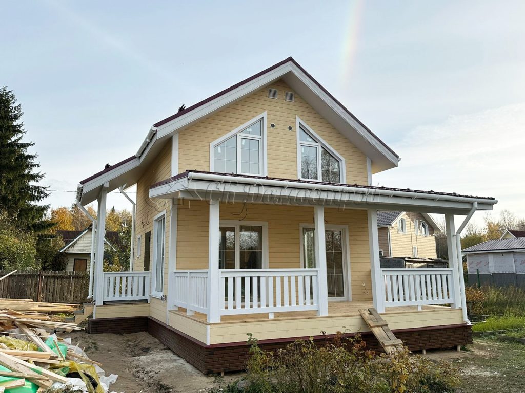 Каркасный дом 7,5х9 СНТ Захожье