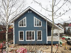 Каркасный дом 9х9,5 СНТ Красное Знамя-Новинка