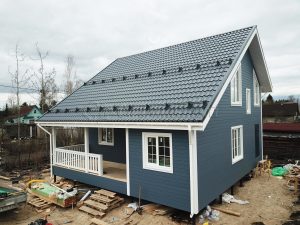 Каркасный дом 9х9,5 СНТ Красное Знамя-Новинка