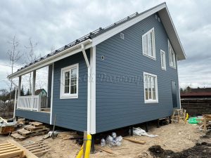 Каркасный дом 9х9,5 СНТ Красное Знамя-Новинка