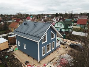 Каркасный дом 9х9,5 СНТ Красное Знамя-Новинка