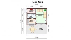 Баня «Нева» 5х6 м