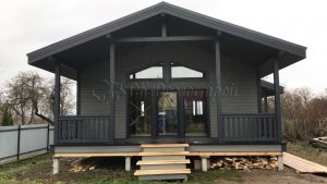 Каркасный дом 7,5х12 деревня Чемодурово