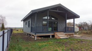 Каркасный дом 7,5х12 деревня Чемодурово