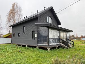 Каркасный дом 7,5х12 деревня Ладога