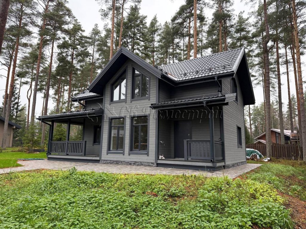 Каркасный дом 7,5х12 поселок Гармония