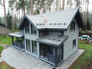 Каркасный дом 7,5х12 поселок Гармония