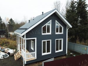 Каркасный дом 6х7,5 массив Восход