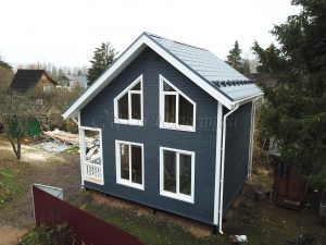 Каркасный дом 6х7,5 массив Восход