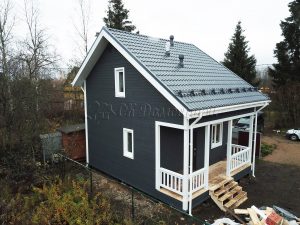 Каркасный дом 6х7,5 массив Восход