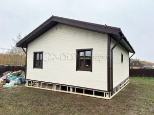 Каркасный дом 7,5х9 Серебряные Пруды
