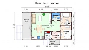 Баня «Яхрома» 6х11 м