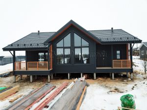 Каркасный дом 9х13 деревня Дятлицы