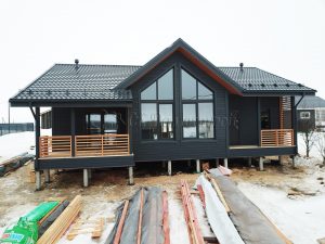 Каркасный дом 9х13 деревня Дятлицы