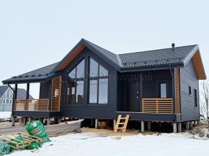 Каркасный дом 9х13 деревня Дятлицы