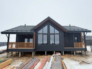 Каркасный дом 9х13 деревня Дятлицы