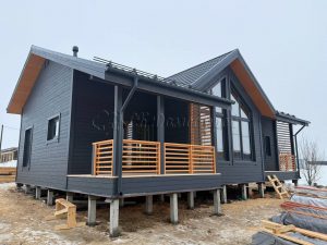 Каркасный дом 9х13 деревня Дятлицы