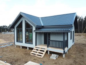 Каркасный дом 7,5х9 деревня Четверяково