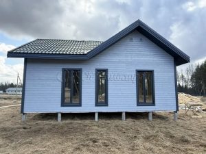 Каркасный дом 7,5х9 деревня Четверяково