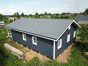 Каркасный дом 11,5х16,5 деревня Заозерье