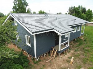 Каркасный дом 11,5х16,5 деревня Заозерье